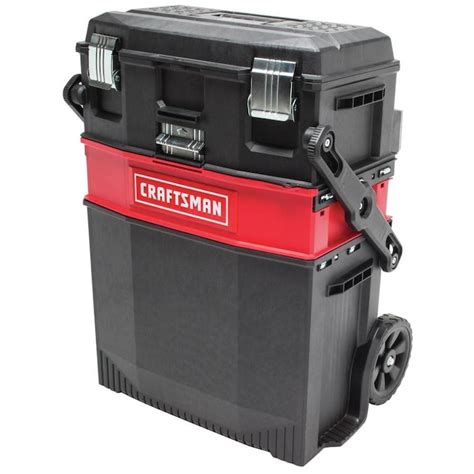 craftsman 22-in 1-drawer red plastic metal wheeled lockable tool box|Tool Chests & Tool Cabinets .